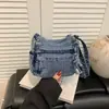 2026 Nova Bolsa Jeans Grande Capacidade Bolsa Tote Bolsa de Ombro Único Transversal Casual para o Dia a Dia Bolsas Femininas de Nicho Bolsas Femininas