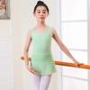 Ropa de Baile Infantil de Verano Tirante Ancho Falda de una Pieza Ropa de Práctica para Niña Verde Agaro Traje de Baile para Niña Apertura