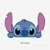 Calcomanía Impermeable para Coche Motocicleta Eléctrica Dibujos Animados Lilo y Stitch Cubre Arañazos Calcomanía Anime para Coche
