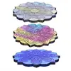 Poppy DIY Molde de Resina de Cristal Posavasos Mandala Accesorios de Decoración para el Hogar Molde de Silicona Venta al por Mayor en Stock