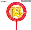Enfeite de bolo Shouzi para os idosos viverem uma vida longa com um cartão de vida longa, como o enfeite de bolo Donghai Golden Crane