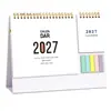 Calendario de Escritorio Personalizado 2027 para Oficina Corporativa, Calendario Mensual de Dibujos Animados Creativos, Decoración de Escritorio, Calendario de Plan de Registro de Autodisciplina