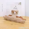 Porta tarjetas de goma de alta calidad, gran pinza para el pelo, horquilla marrón sencilla, código de barras, accesorios para el cabello, clip de tiburón para la parte posterior de la cabeza
