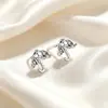 Pendientes de botón con tachuela de circón de diseño de nicho dz para mujer, estilo bosque, temperamento moderno, pendientes exquisitos, joyería para orejas de lujo ligero, sensación de alta gama
