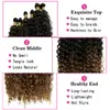 Extensiones de Cabello, Cabello Sintético, Paquetes de Cabello Sintético Rizado Jerry, Pelucas de Fibra Suave de Alta Temperatura