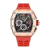 Produto Dropshipping: Relógio Masculino Estilo Mecânico Esqueleto, Relógio Masculino Quartzo Três Mostradores, Relógio à Prova d'Água