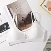 Explosivo Hermoso Espalda Ropa Interior para Mujer Envoltura de Pecho Tubo Hueco bralette Transpirable Tirante Sin Aro Sujetador Francés