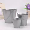 Decoración para el Hogar Artesanías de Metal Cubo Pequeño de Hierro Mini Cubo Creativo de Hojalata Maceta para Suculentas Maceta para Flores Cubo de Almacenamiento de Mesa