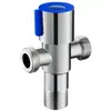Válvula de esfera tripla para comércio exterior transfronteiriço, uma entrada duas saídas, três vias, aço inoxidável 304, parceiro de vaso sanitário, pistola de pulverização, interruptor duplo