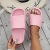 Sandalias y Pantuflas Explosión de Amazon Verano EVA Nuevo Antideslizante Mujer Suela Gruesa Hogar 4CM Sensación de Caca Pareja Hombre Zap