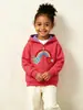Sudadera con cremallera para niñas AostaBetty otoño, estilo europeo y americano, lindo cárdigan con capucha de retazos de arcoíris bordado