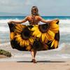 Toalla de Playa Estilo Europeo y Americano Transfronterizo con Estampado de Mandala Morado Amazon Nuevo Microfibra Toalla de Baño para Adulto Espesada