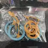 Celebridade da internet montada bicicleta estática modelo decoração chaveiro pingente brinquedo bicicleta bicicleta pequeno presente atacado