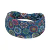 Diadema Deportiva de Yoga Estampada Estilo Bohemio Europeo y Americano Elástica de Algodón Absorbente de Sudor Diadema para el Cabello Accesorios para el Cabello para Mujer