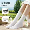 Calcetines Desechables para Mujer, Calcetines de Hielo Finos de Verano, No Lavables, Uso Diario, Antiolor, Antibacterianos, Calcetines de Longitud Media para Viaje