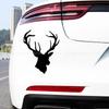 Adesivos de Carro para Exportação Transfronteiriça Cabeça de Veado Montanha Personalizado Criativo Decalques para Vidro do Carro Vidro Traseiro Adesivos Decorativos para Carroceria Para-choque