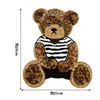 Adesivos de tecido para bordado de computador animal urso de desenho animado adesivos de bordado de toalha acessórios de vestuário patch patch