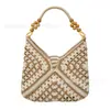 2026 Bolso Nuevo de Gran Capacidad Hueco, Bolso de Hombro de Verano, Bolso de Paja Tejido a Mano, Bolso de Playa para Vacaciones en la Costa