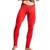 Calzoncillos largos magnéticos de una pieza para hombre, pantalones ajustados de corte juvenil, pantalones cálidos, leggings ajustados de otoño, pantalones de algodón y lana