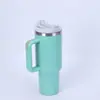 Taza de Hielo de Segunda Generación Transfronteriza de 40 oz de Gran Capacidad con Asa de Acero Inoxidable 304 Taza Portátil para Exteriores Termo Portátil para Coche