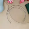 Collar de Círculos Concentricos de Doble Línea Abierto Estilo Europeo y Americano Transfronterizo Gargantilla Minimalista de Línea Simple de Gama Alta Joyería al por Mayor