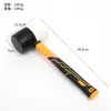 Martillo de goma con mango de plástico blanco y negro para baldosas de suelo, martillo de goma con mango de plástico, venta al por mayor de fábrica