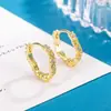 Pendientes de Diamante Texturizados de Lujo para Mujer, Pendientes de Círculo de Circonita de Alta Gama, Joyería Única con Diseño para el Día a Día, Exquisitos