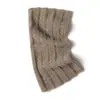 100% Cachemira Otoño Invierno Nueva Ropa para Mujer Bufanda Cálida Tejido de Cable Hueco Protector de Cuello Calentador de Cuello Diadema Calentador de Cuello Tejido