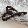 Pinza para el pelo grande y moderna para mujer, elegante y sofisticada, pinza para el pelo exquisita, pinza de tiburón simple para primavera-verano