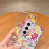 Estuche Magnético para Teléfono de Colorido Diseño de Flores, Más Vendido en Comercio Exterior, Adecuado para Samsung S23 Ultra, Estuche Duro Transparente para Galaxy S22