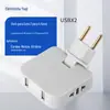 Adaptador de Tomada Rotativo para Exportação Transfronteiriça para Rússia, Ucrânia, América do Sul, Sudeste Asiático com Adaptador de Conversão USB
