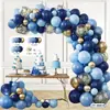 Corrente de Balões Macaron Azul Festa Decoração Primeiro Aniversário do Bebê Loja Cena de Inauguração Arco