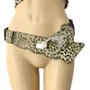 Nuevo Cinturón de Leopardo Estilo Europeo y Americano para Mujer, Cinturilla Elástica de Pedrería de Moda para Vestidos, Decoración de Cintura
