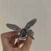 Pinza Metálica Líquida de Mariposa para Mujer 2023 Nueva Viento Frío Pinza de Tiburón Alto Sentido Parte Trasera de la Cabeza Disco Pinza para el Cabello