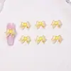 Accesorios de arte de uñas con lazo de collar transparente de hielo cruzado, accesorios pequeños de resina para pendientes DIY, horquilla, accesorios para uñas