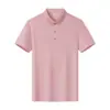 Camisa Polo de Secagem Rápida Logo Personalizado Verão Fina Roupa de Trabalho Gola Customizada Manga Curta Xadrez Roupa de Trabalho POLO de Seda Gelada