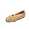 Sapatilhas de Bico Redondo com Flor, Sapatos Beanie de Salto Baixo, Sapatos de Salto Baixo da Moda, Sapatos Mary Jane Versáteis Franceses de Sola Macia, Retrô