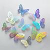 Estilo Ins 3D Colorido Recorte Estéreo Mariposa Adhesivos de Pared Papel Tapiz Decorativo Autoadhesivo Hogar Sala de Estar Dormitorio Diseño de Boda