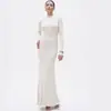 Vestido de Punto para Mujer para Finales de Otoño y Principios de Invierno, Nuevo Estilo Otoño e Invierno 2024 con Abrigo y Suéter Falda Larga