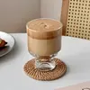 Chuangfa - Taza de Regalo de Alto Valor, Taza de Vidrio para el Hogar, Taza de Café, Taza para Jugo y Postre, Taza para Helado de Verano