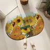 Alfombra de baño ovalada transfronteriza, alfombrilla antideslizante para baño, felpudo de tierra de diatomeas, alfombrilla absorbente, alfombra, alfombrilla para pies de baño y WC