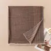 Bufanda de Lana de Color Sólido Estilo Coreano Otoño e Invierno Superventas para Mujer Bufanda Simple Versátil Chal Largo para Aire Acondicionado 100% Lana
