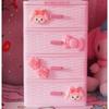 Caja de Almacenamiento de Escritorio de Tres Capas Estilo Cajón Accesorios para el Cabello Cosméticos Joyero Pequeño Joyero Multicompartimento Caja de Almacenamiento de Plástico Creativa