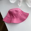 Sombrero de pescador de color sólido estilo japonés para mujer, estilo coreano, verano, cibernético, con forma de olla, para mostrar el rostro, pequeño parasol, protector solar, sombrero para sombrear el rostro, moderno