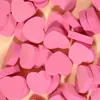 Mini lima de uñas de esponja en forma de corazón, tira pulidora de doble cara, herramienta desechable para el cuidado de las uñas
