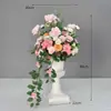 Decoração de Casamento Coluna Romana Adereços de Casamento Vitrine Flores Artificiais Enfeites Vasos de Flores Marcadores de Estrada Flores Cerimônia de Abertura Plástico