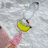 Novo Pingente de Trevo de Quatro Folhas e Nota Musical Acrílico Ins Doce e Fofo Chaveiro de Alto Valor Decoração de Mochila de Estudante