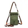 Bolso Cruzado de Hombro Versátil Casual Estilo Japonés para Mujer Deportes al Aire Libre Bloque de Color Cuadros Compacto Portátil para Teléfono