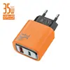 Carregador AC Multi-Porta Galvanizado Adaptador de Energia 5V2A Carregamento Rápido QC3.0+PD20W Carregador de Telefone