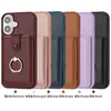 Para Apple 16 Funda de Tarjeta con Anillo Funda de Teléfono 16Pro Estuche para Tarjetas de Negocio 15 Funda Resistente a Caídas en stock